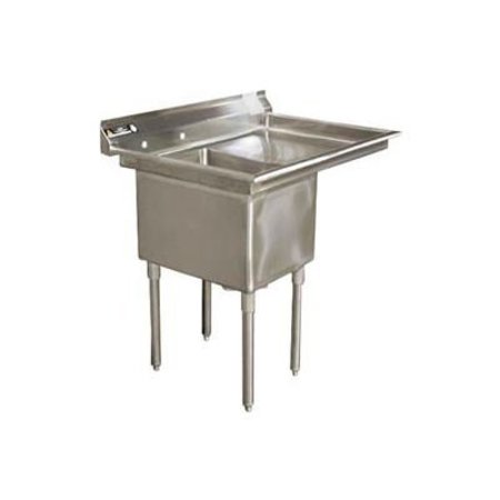 AERO Aero Manufacturing CompanyÂ One Bowl Deluxe SS NSF Sink W/ 36W Right Drainboard 3F1-2424-36R